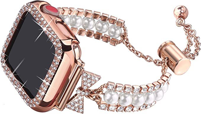 Smart Watch Pearl Bracelet Watch Band - Kaldas Online Shopping