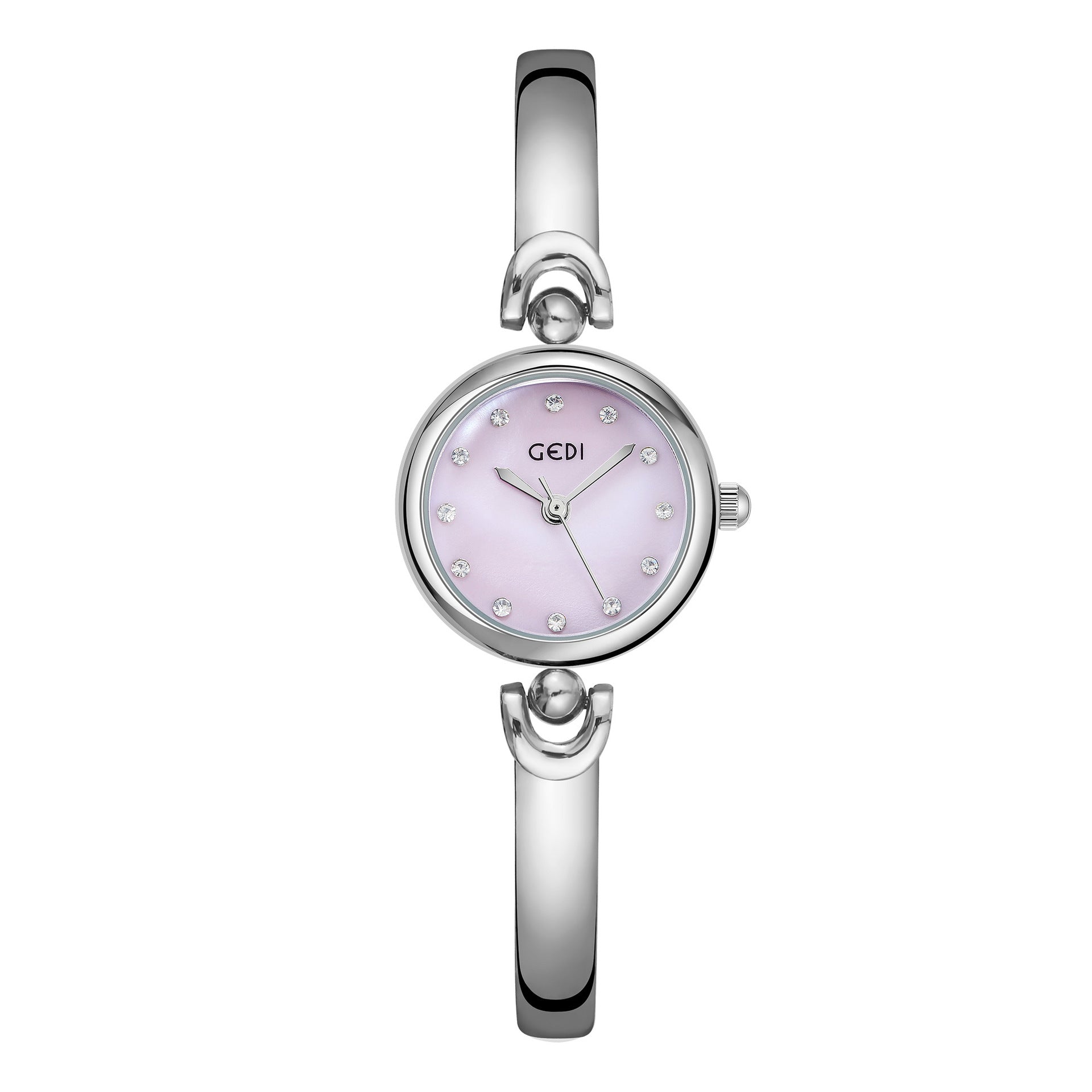 Exquisite Round Dial Bangle Quartz Watch - Kaldas Online Shopping