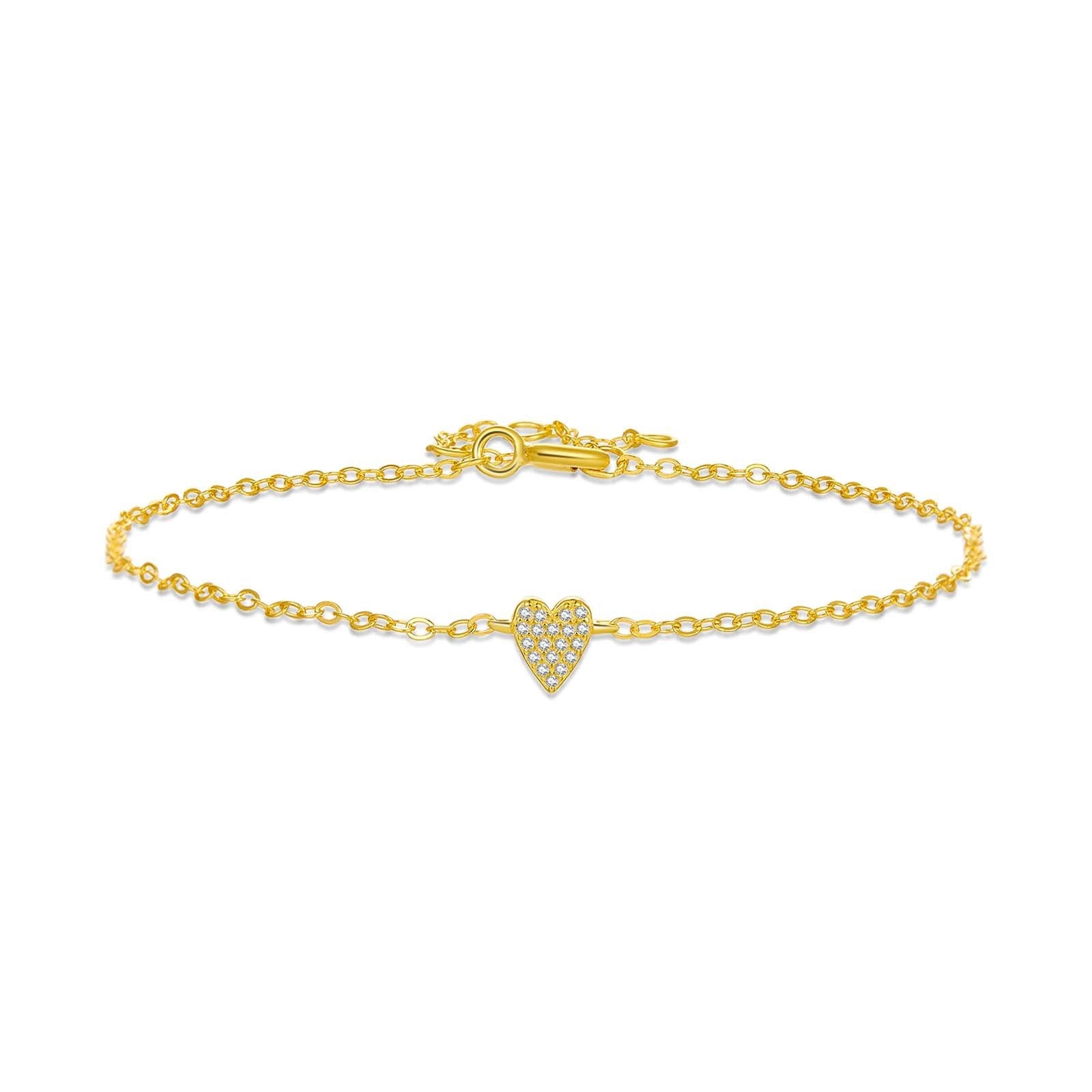 S925 Sterling Silver Heart-shaped Bracelet - Kaldas Online Shopping