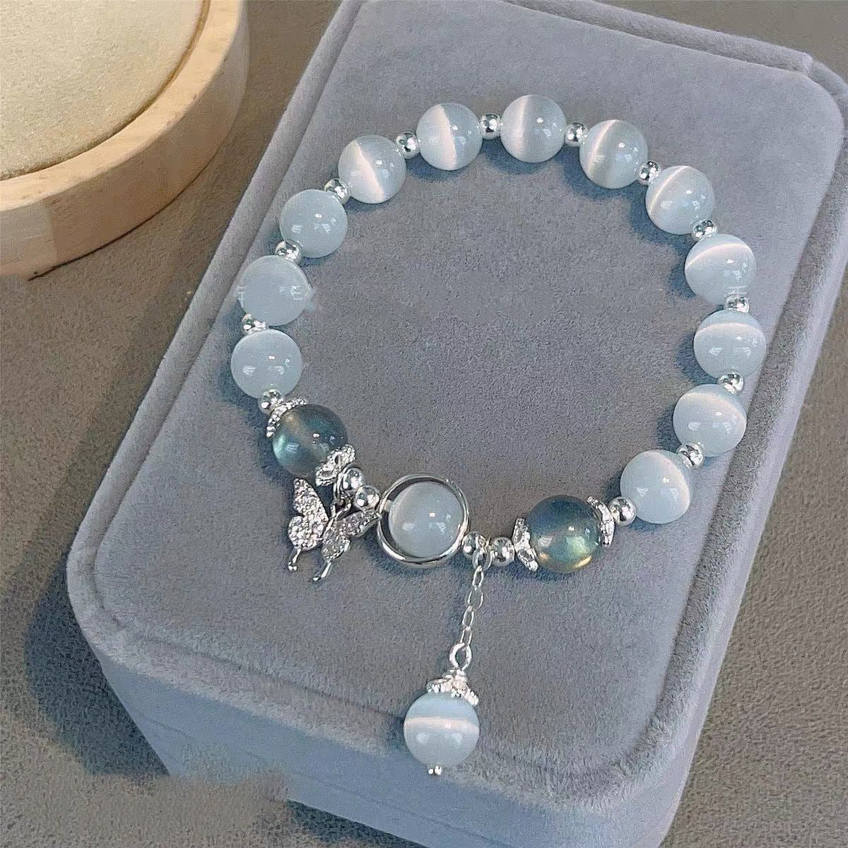 Gray Moonlight Butterfly Bracelet - Kaldas Online Shopping