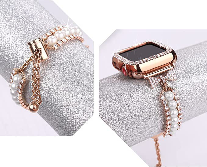 Smart Watch Pearl Bracelet Watch Band - Kaldas Online Shopping