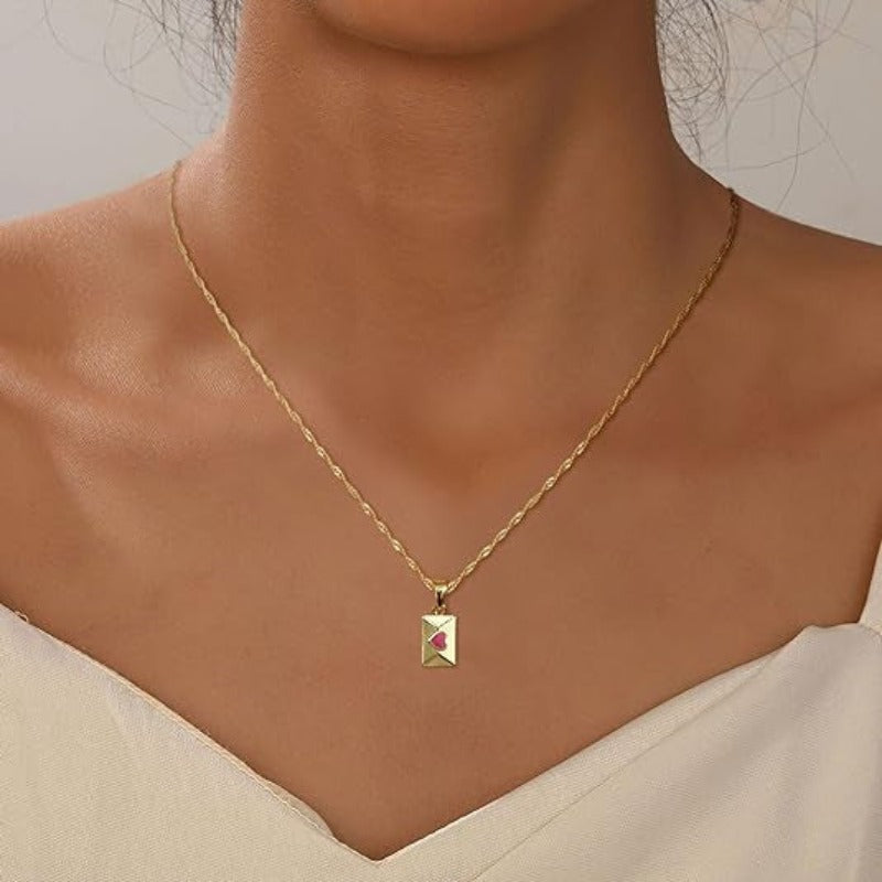 Pearl Envelope 18K Gold Plating Necklace & Bracelet