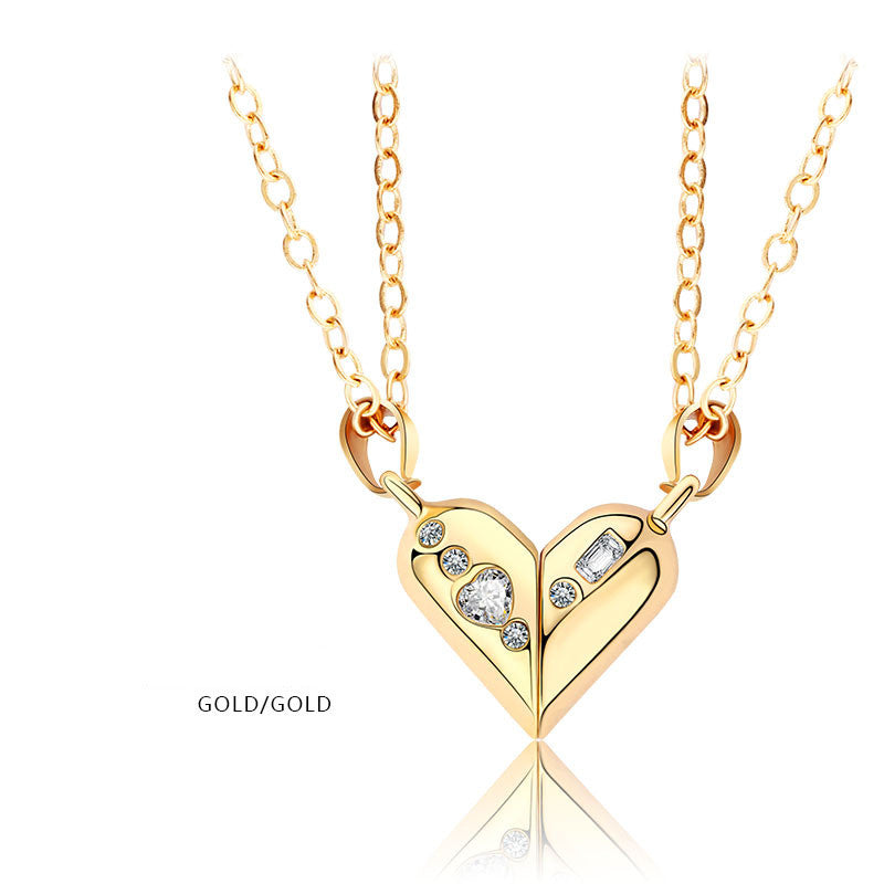 Magnet Heart shape Rotating Necklace - Kaldas Online Shopping