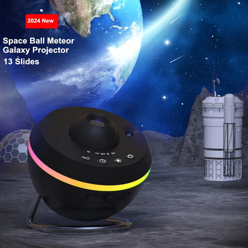 Dynamic Galaxy Projector Lamp: 13-in-1 Space Ball Planetarium Lights - Kaldas Online Shopping