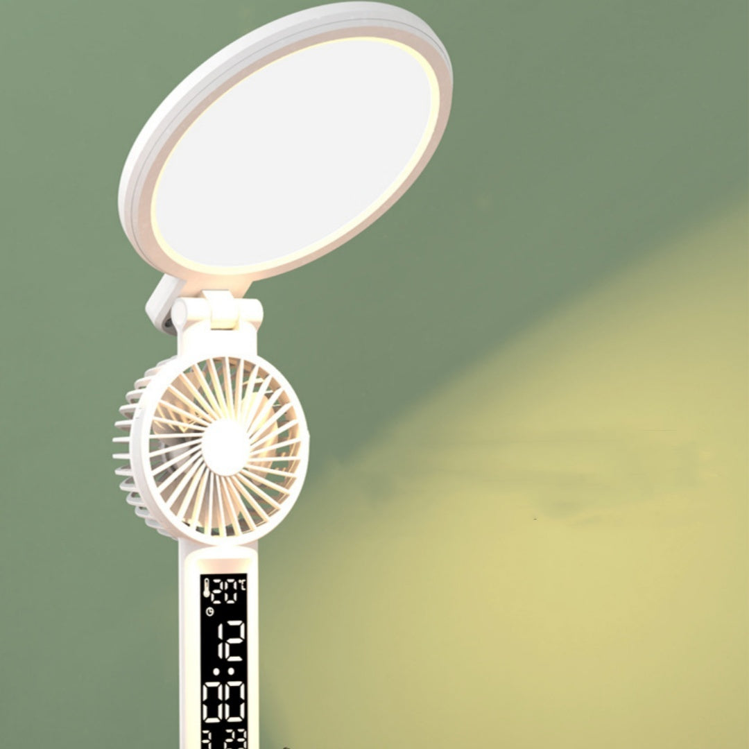 Foldable LED Desk Lamp with Dimmable LED Fan Light - Kaldas Online Shopping