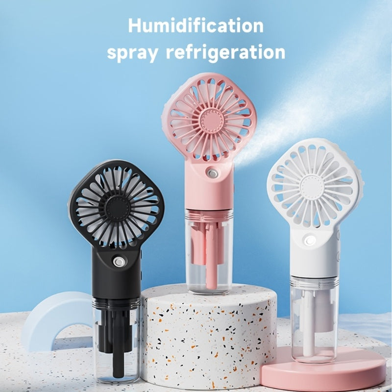 USB Rechargeable Mist Fan with Humidifier - Kaldas Online Shopping