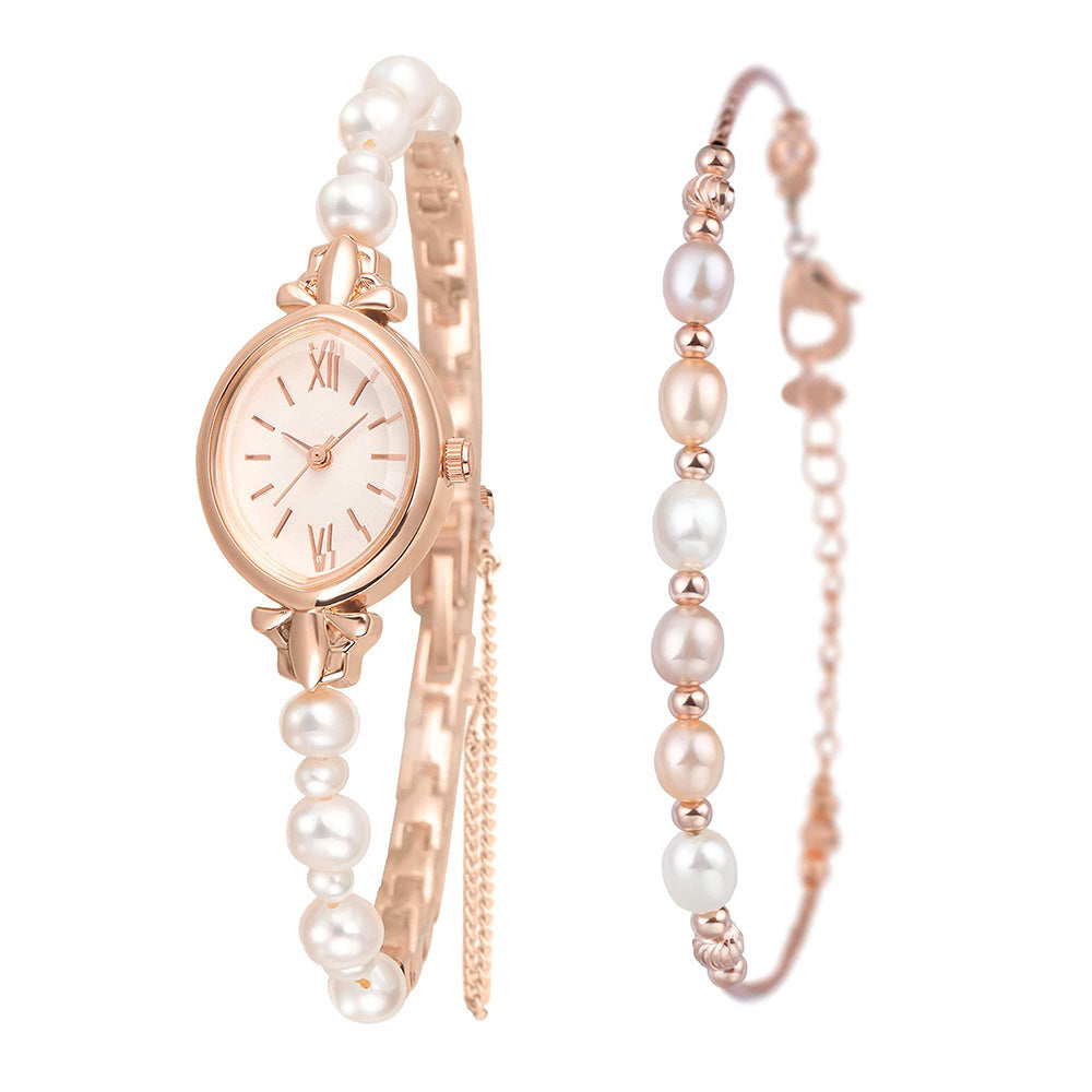Natural Freshwater Pearl Strap Watch - Kaldas Online Shopping