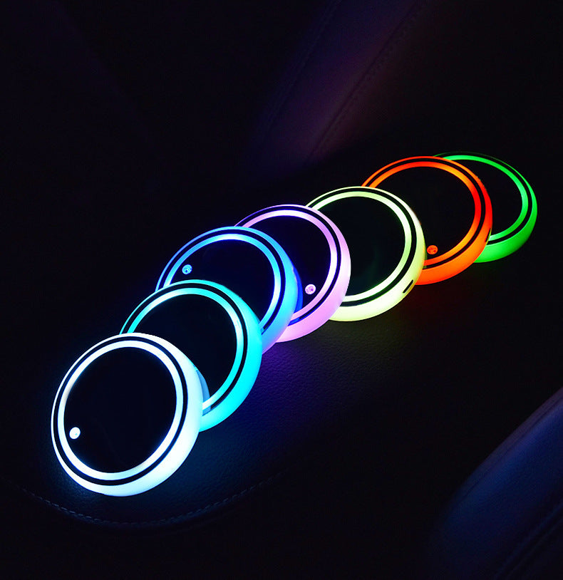LED Light-up Coaster with Solar and USB Charging
