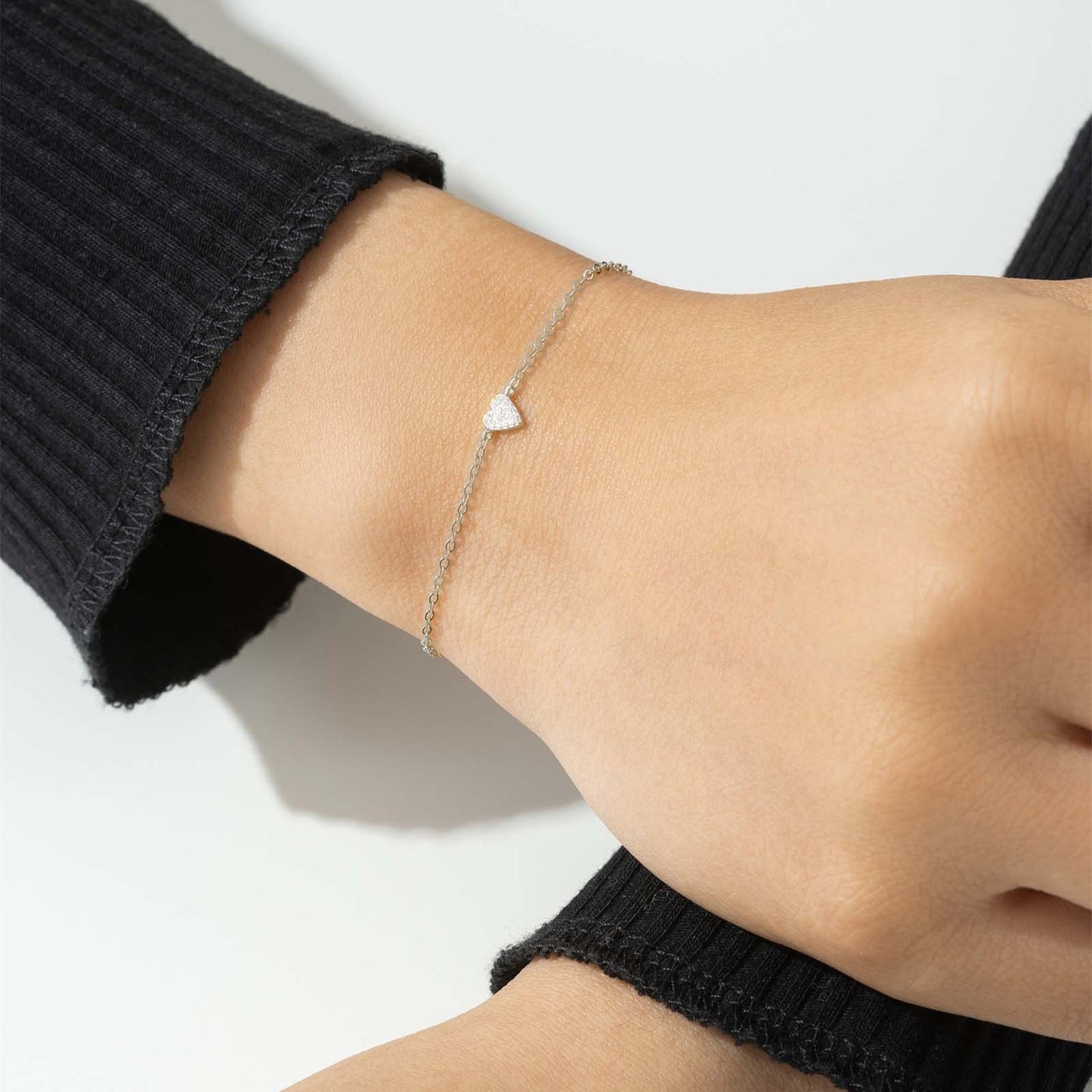 S925 Sterling Silver Heart-shaped Bracelet - Kaldas Online Shopping